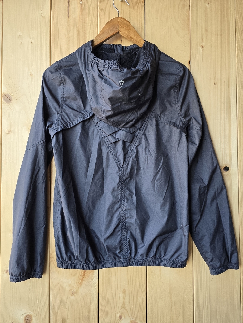 Ivivva Windbreaker Black Jacket Zip Up Hooded Youth Size 14 - Picture 5 of 6